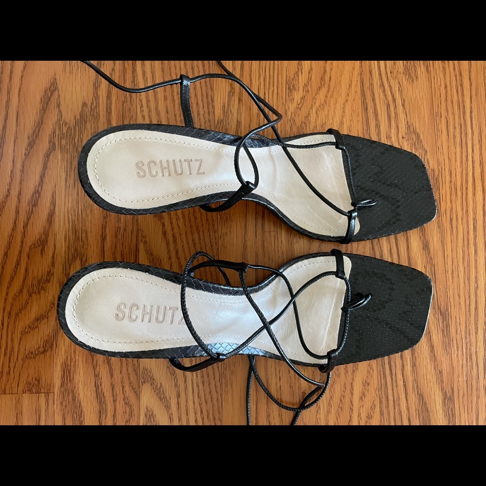 Black Schutz sandals